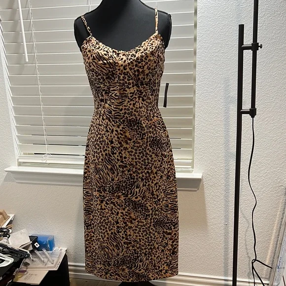 No Boundaries | Dresses | Leopard Print Slip Midi Dress For A Night Out |  Poshmark